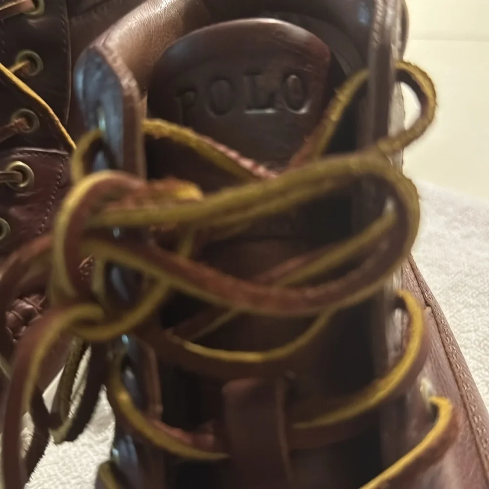 Men leather Polo boots